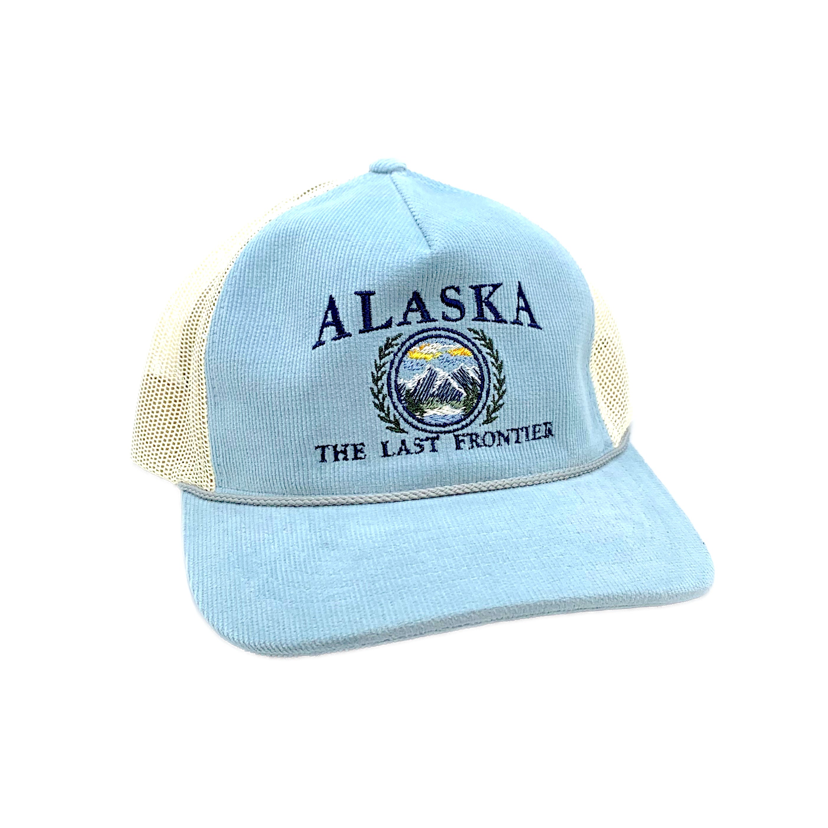 Light Blue Caesar Mountain Alaska Baseball Hat