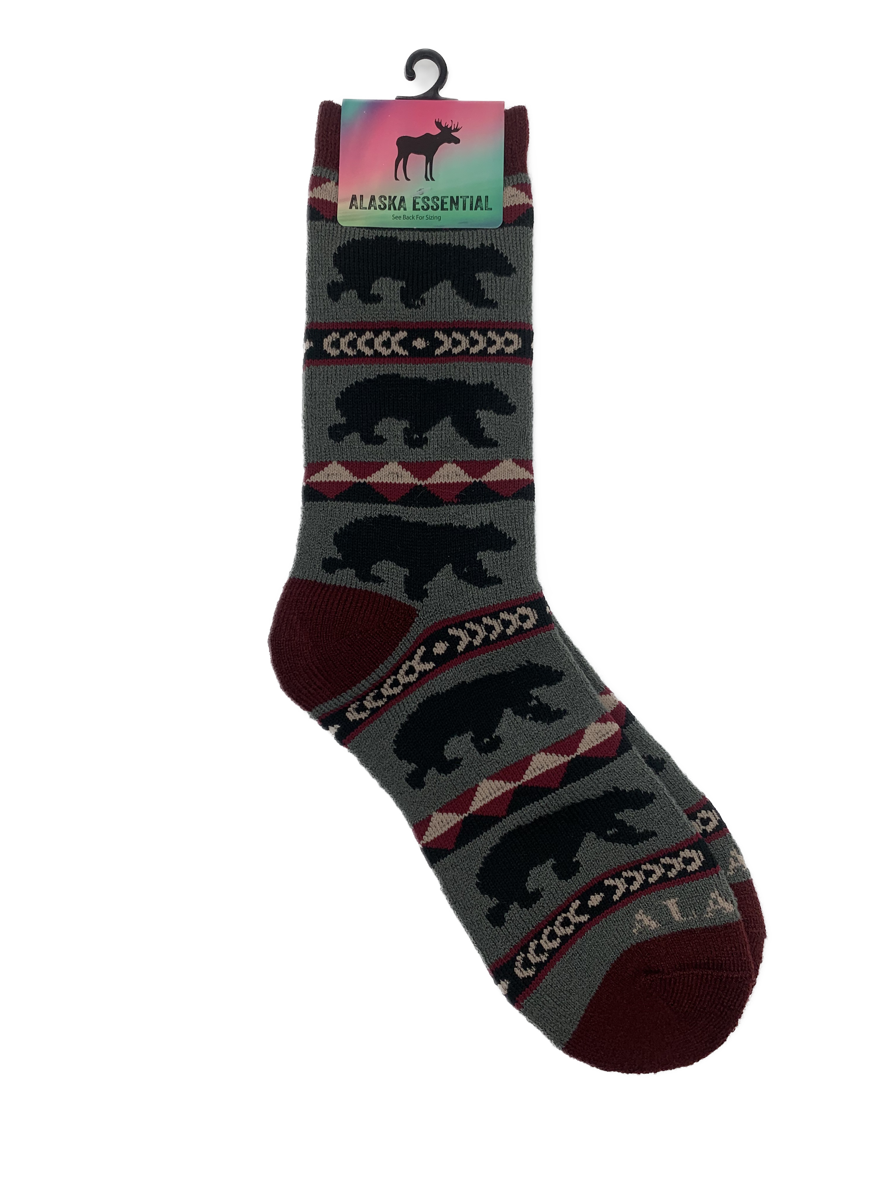 Bear Alaska Cushioned Crew Socks