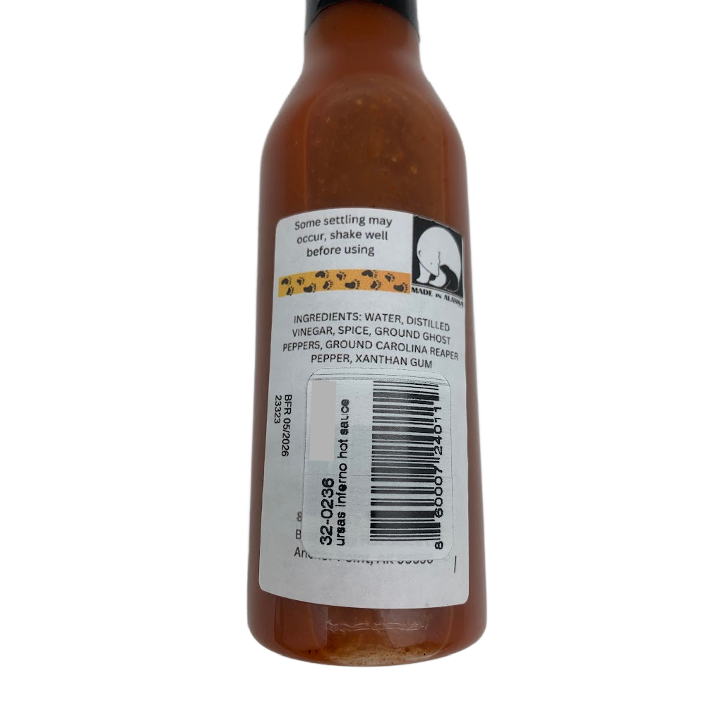 Ursus Inferno Hot Sauce 5 oz
