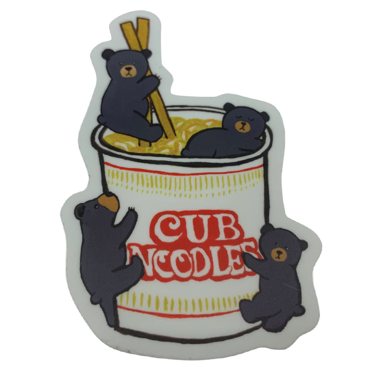 Cub of Noodles Sticker