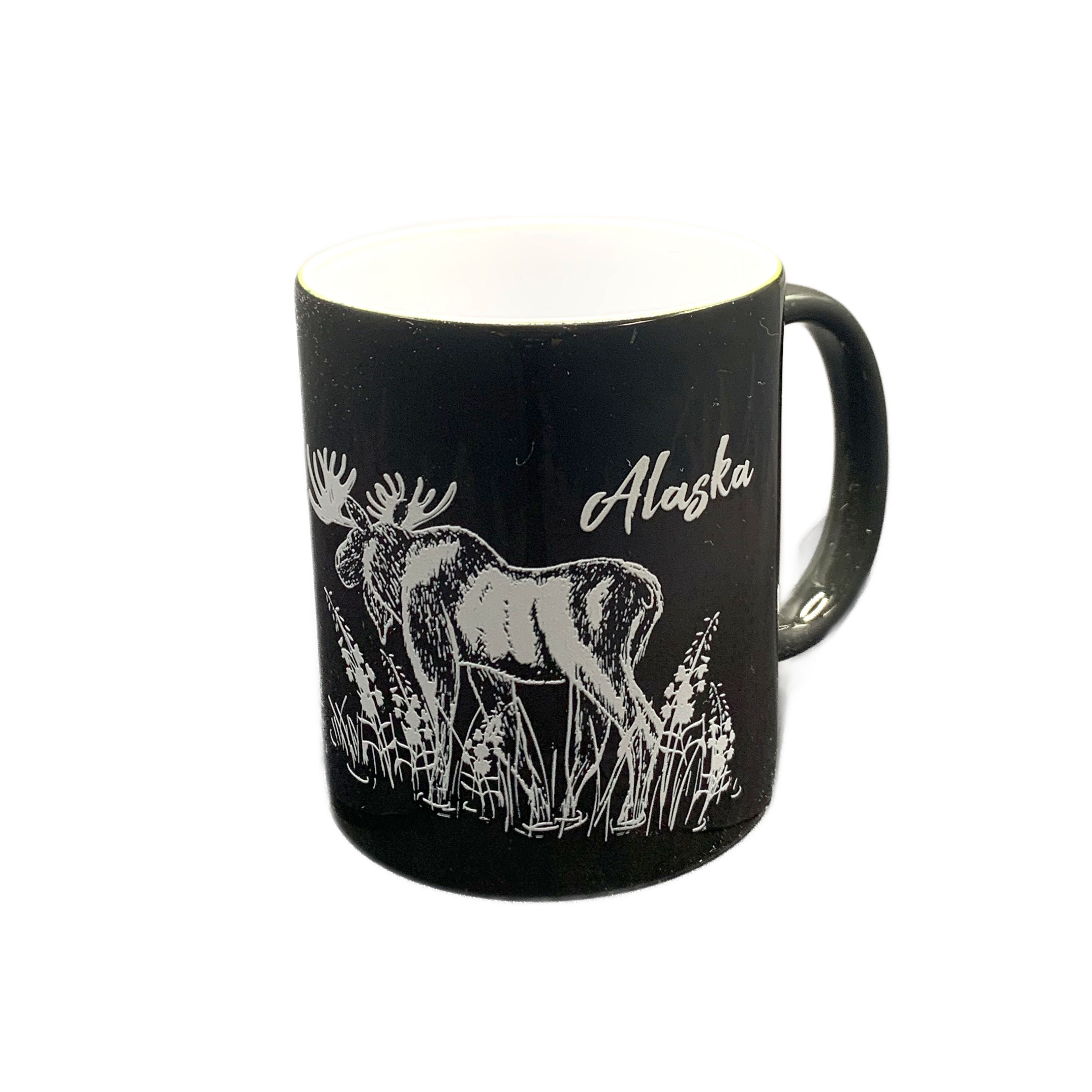 Moose and Fireweed Alaska Color Changing Mug