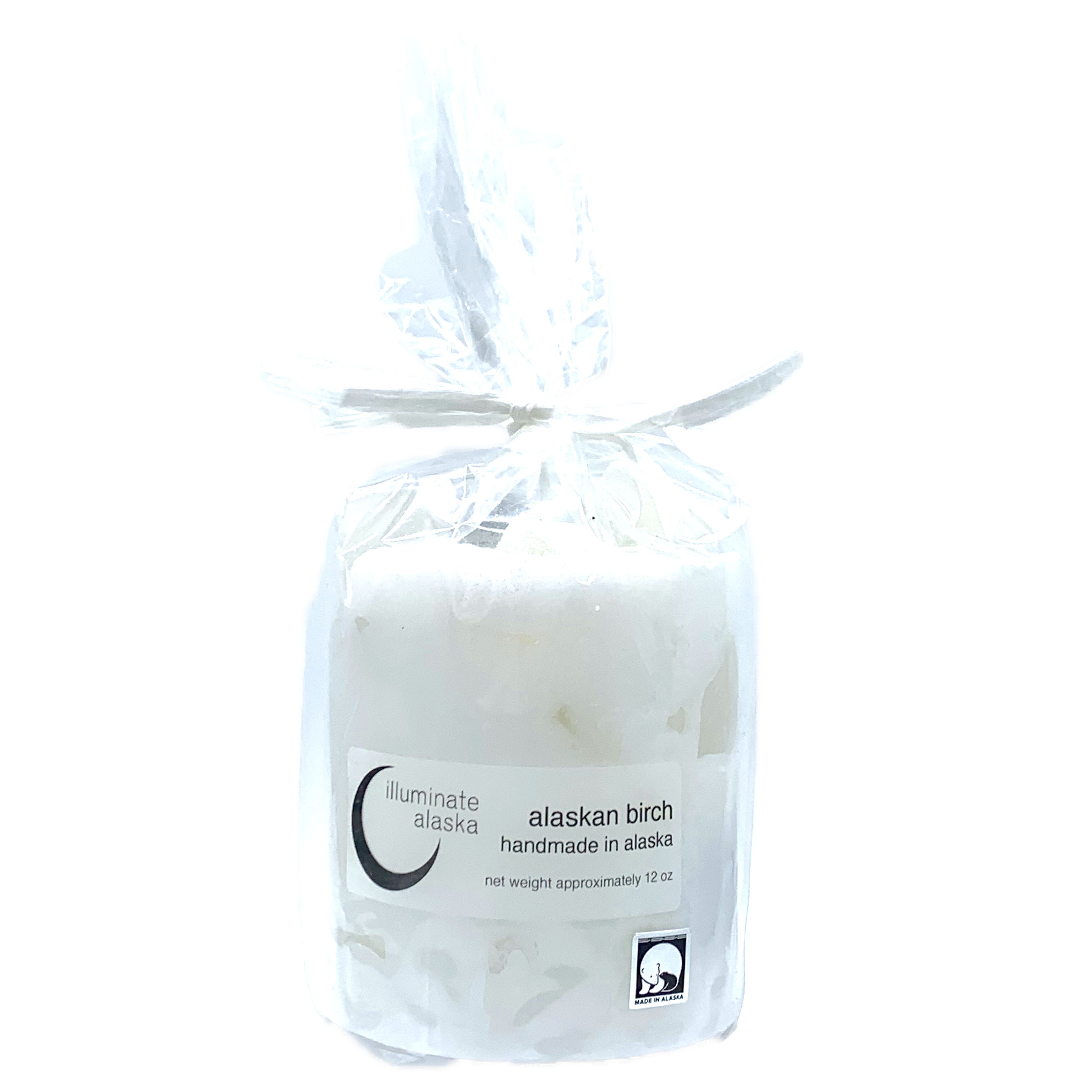 Alaskan Birch Pillar Candle 12 oz