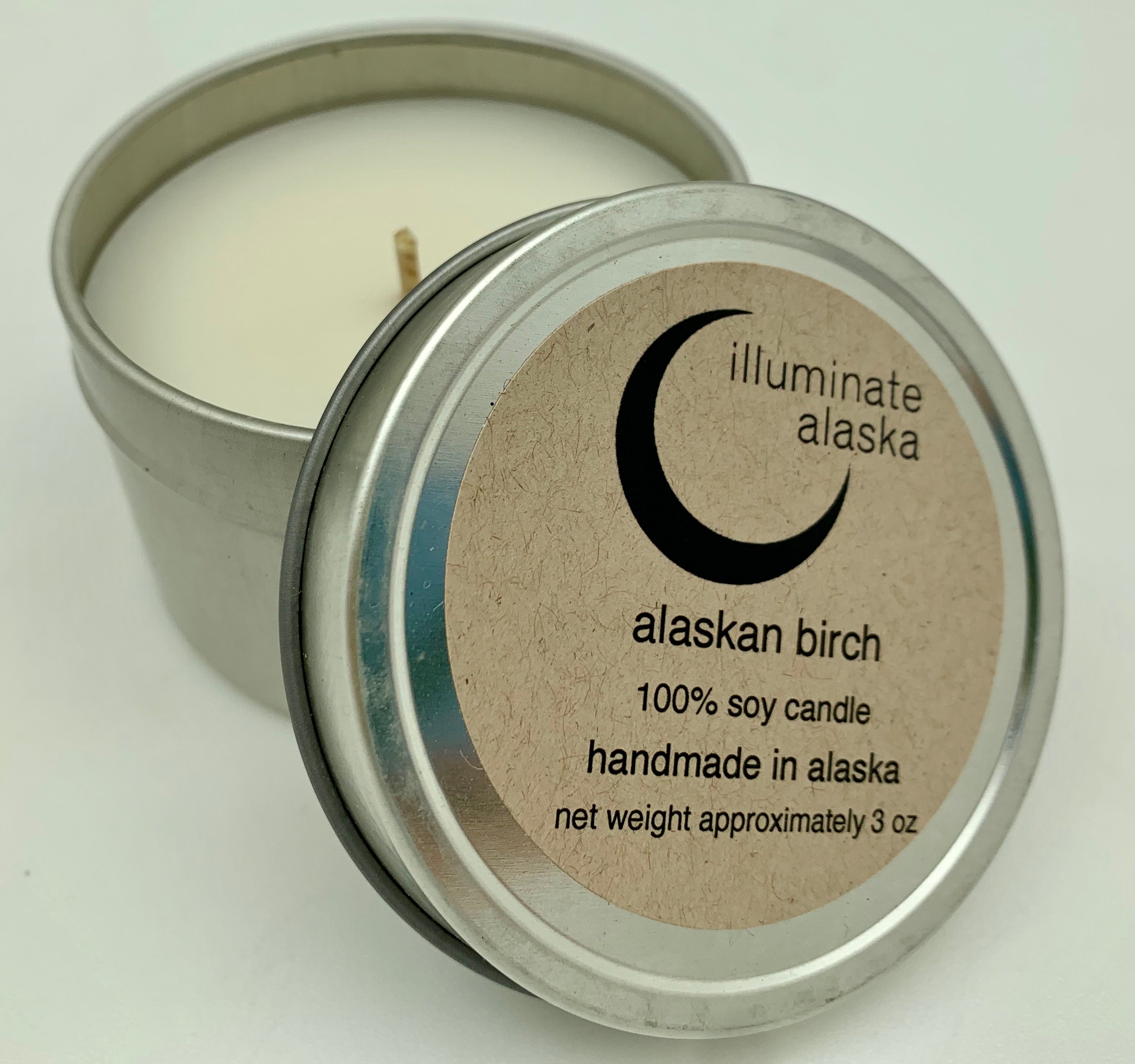Alaskan Birch Soy Tin Candle 3 oz