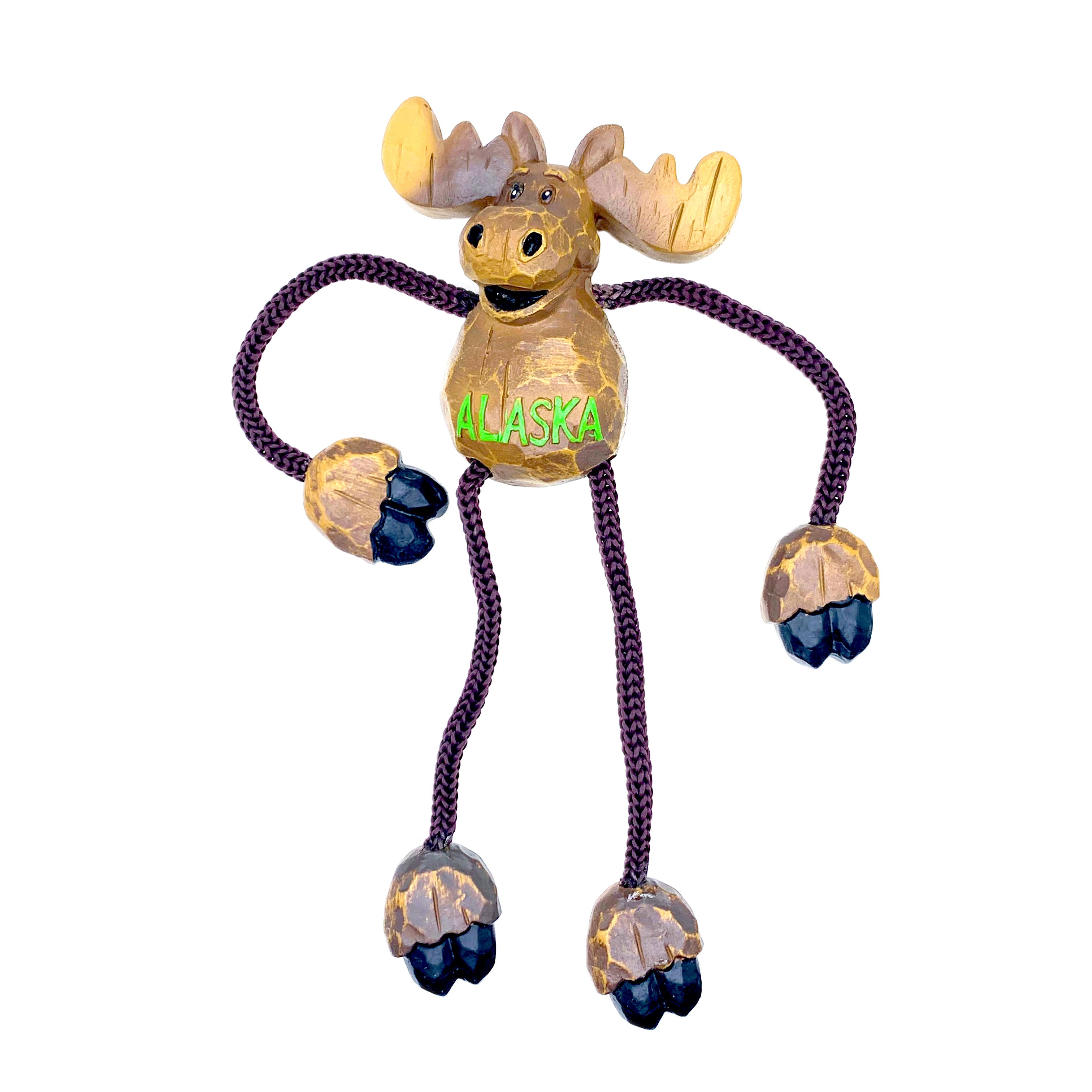 Moose Posable String Legs Magnet