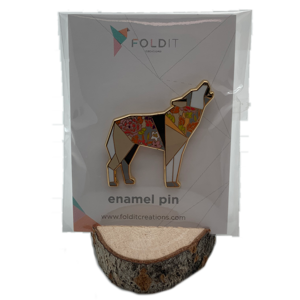 Howling Wolf Enamel Pin