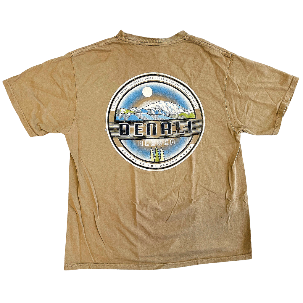 Denali Mountain Alaska Front and Back T-shirt
