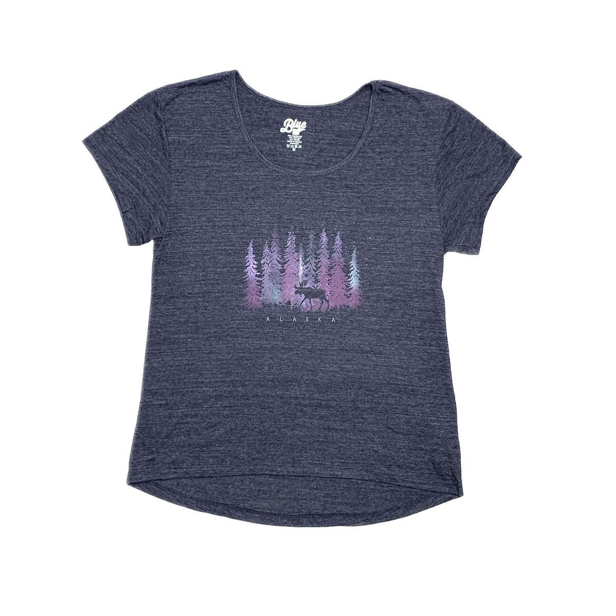 Moose Pines Navy Alaska T-shirt