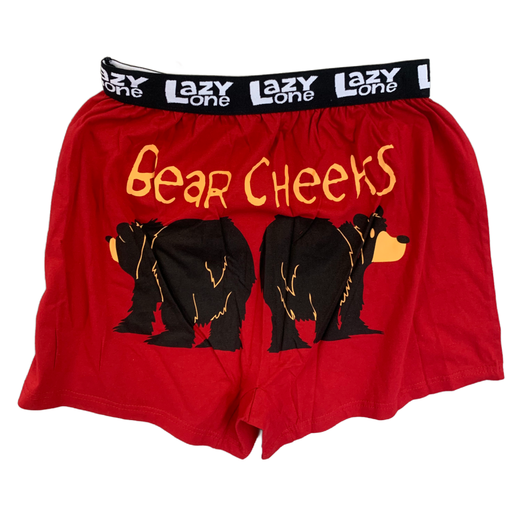Bear Cheeks Alaska Men's Funny Boxer