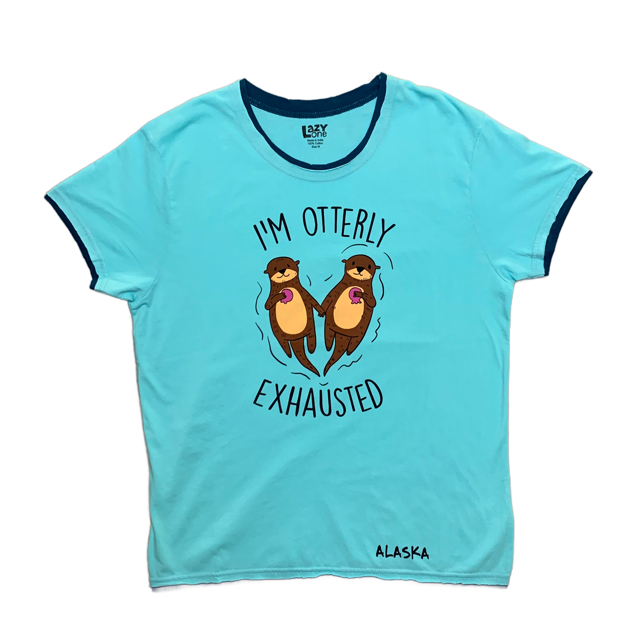 Otterly Exhausted Alaska Ladies PJ T-shirt