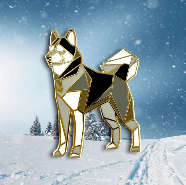Siberian Husky Enamel Pin