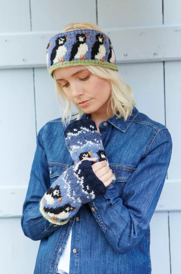 Circus of Puffins Wool Headband