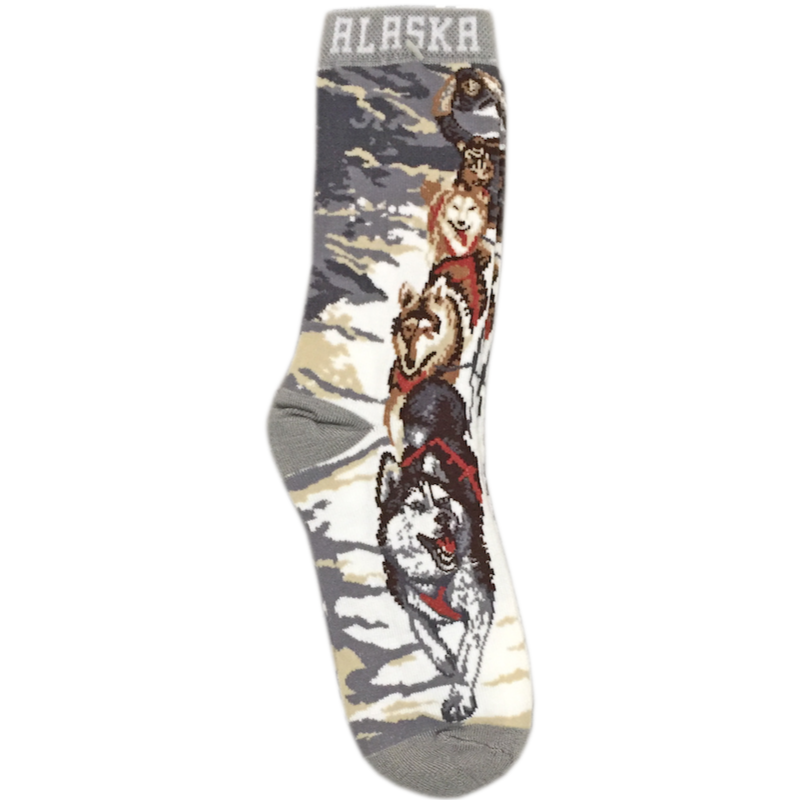 Sled Dog Team Alaska Socks