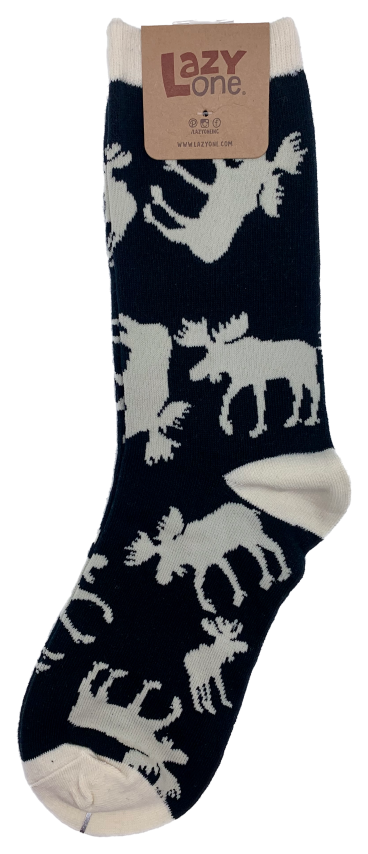Blue Classic Moose Socks