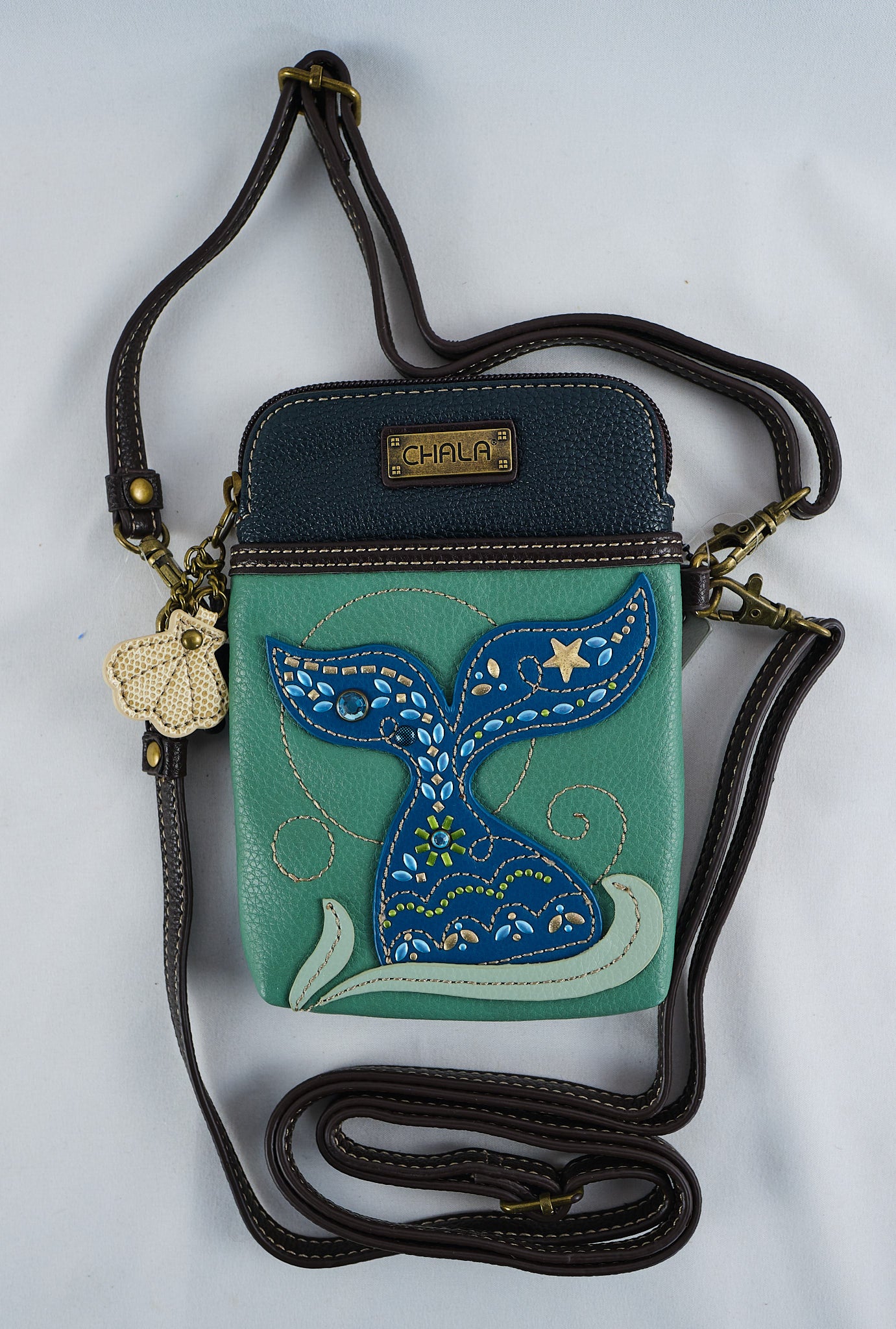 Whale Tail Cell Phone Crossbody Purse