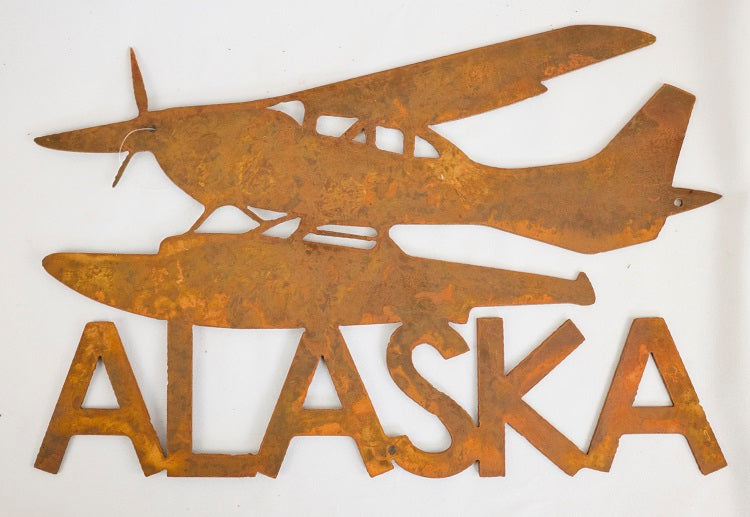 Alaska Sea Plane Metal Sign