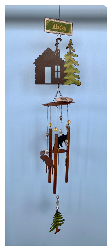 Cabin Fever Alaska Wind Chime 28"