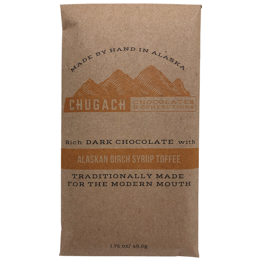 Alaskan Birch Syrup Toffee Dark Chocolate Bar