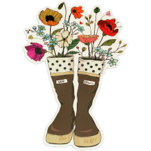 Xtratuf Boots with Wildflowers Sticker