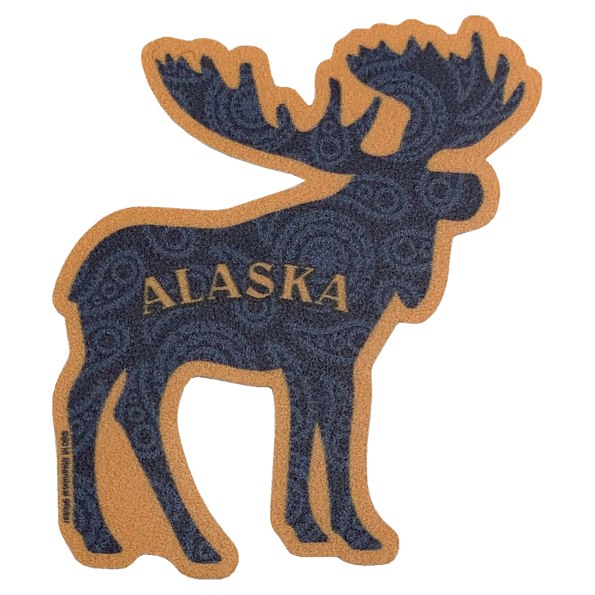 Bandana Moose Alaska Mini Sticker