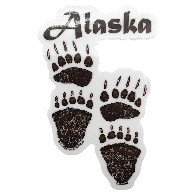 Brown Bear Paws Sticker