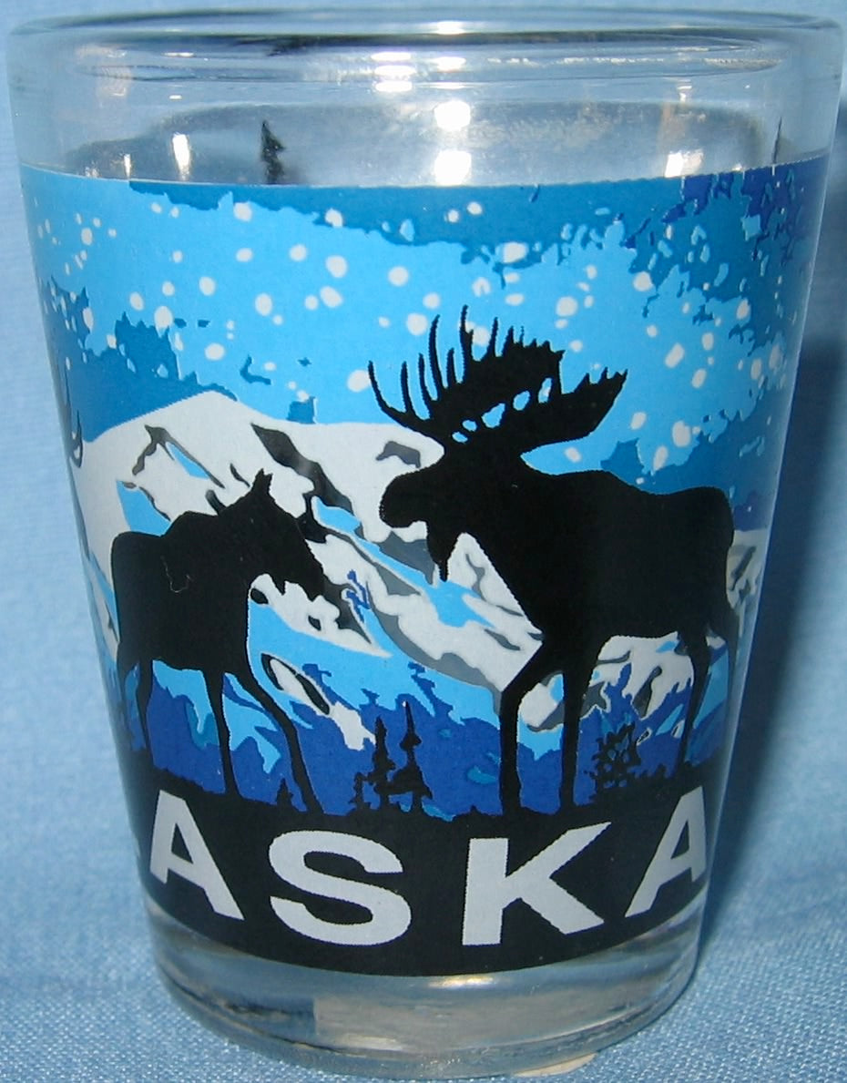 Midnight Moose Shot Glass