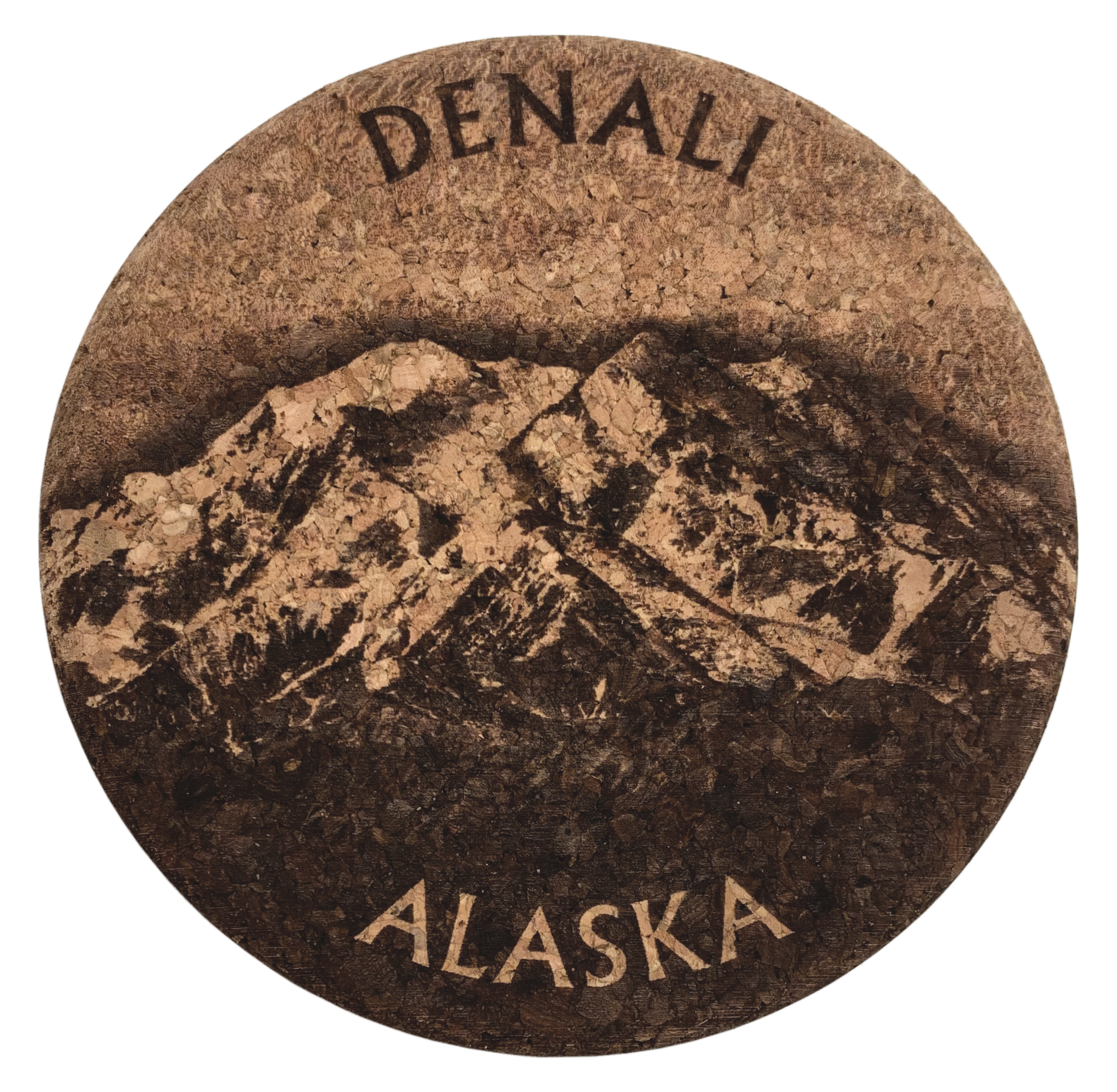 Denali Alaska Cork Coaster