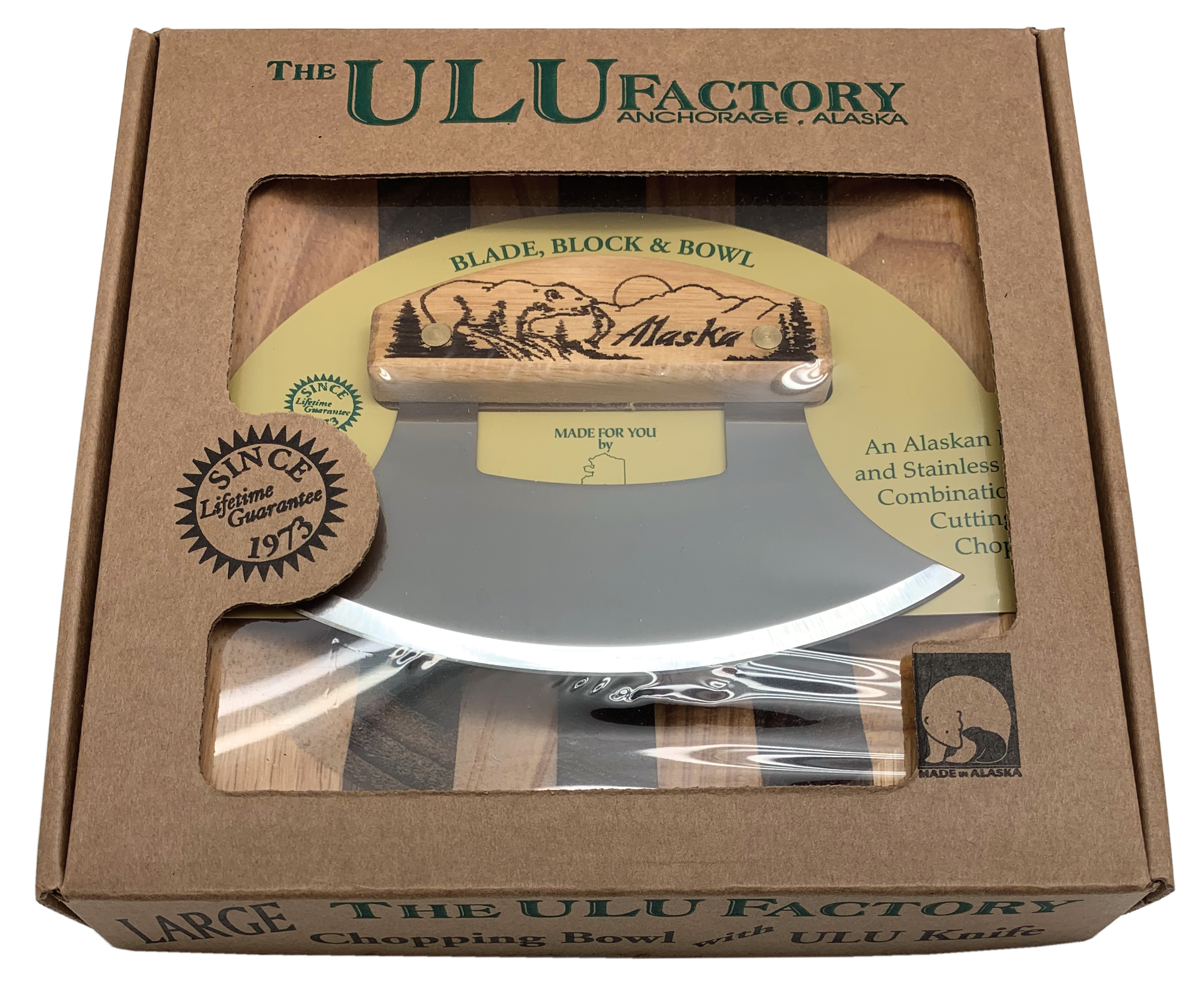 Birch Bear Ulu with Chopping Bowl