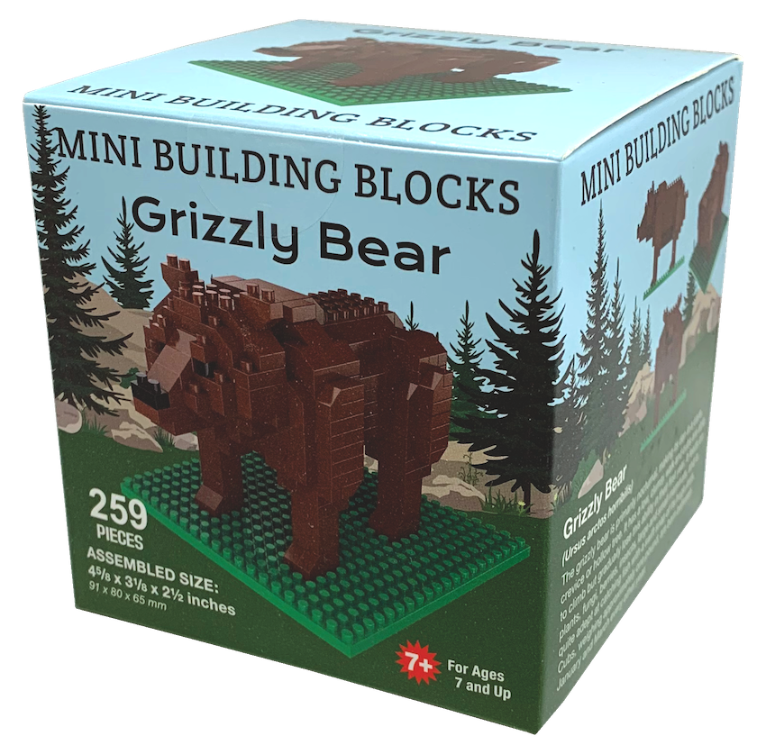 Grizzly Bear Mini Building Blocks