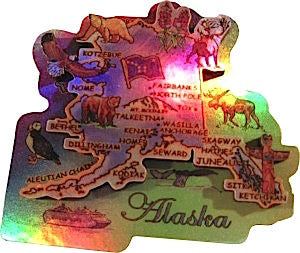 State Icons Map Magnet