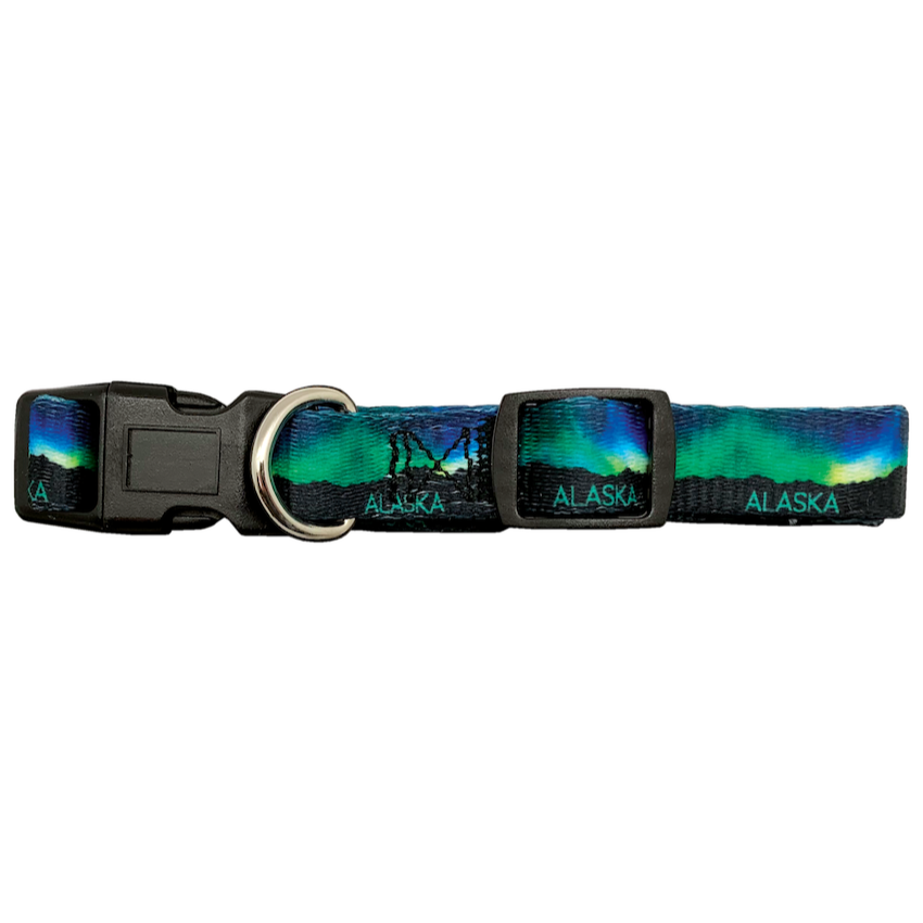 Northern Lights Alaska Dog Collar