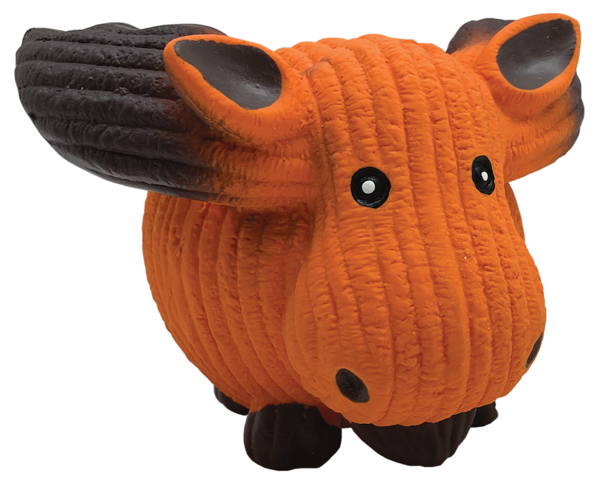 Orange Moose Ball Dog Toy