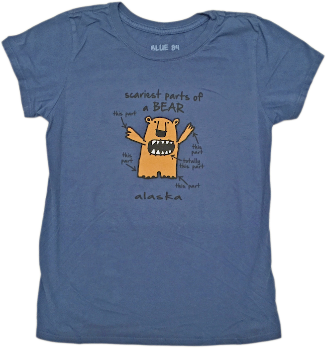 Scariest Parts of a Bear Alaska Kids T-shirt