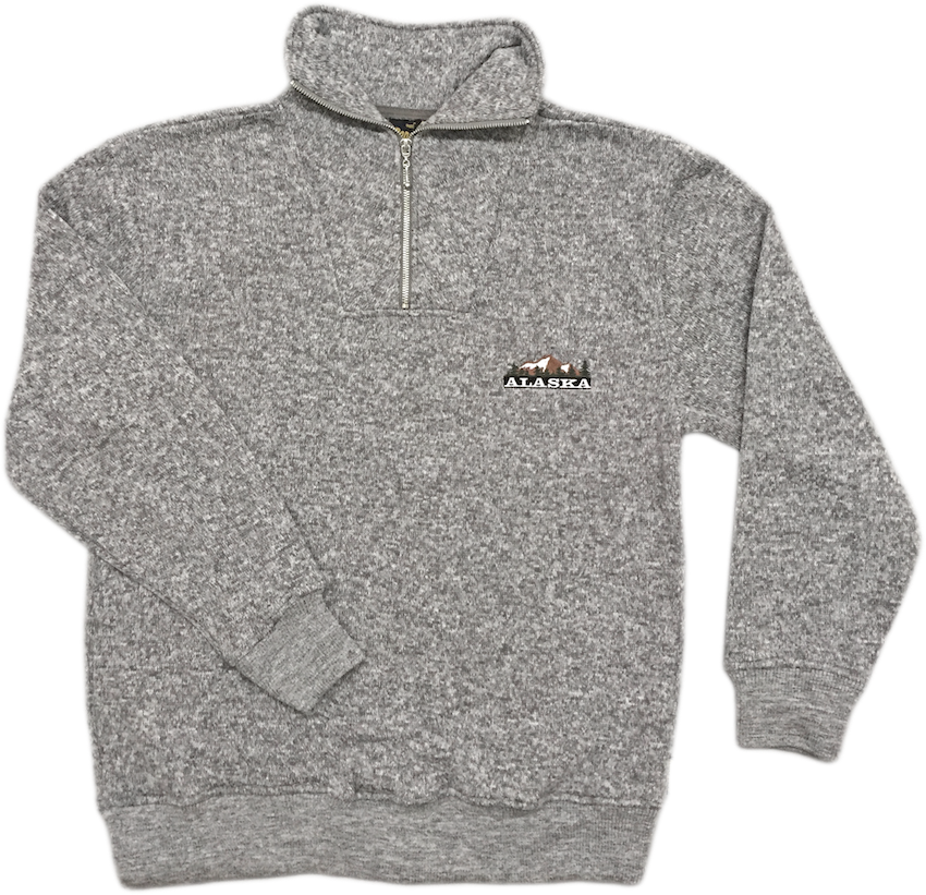 Alaska Mountain Quarter Zip Sweatshirt