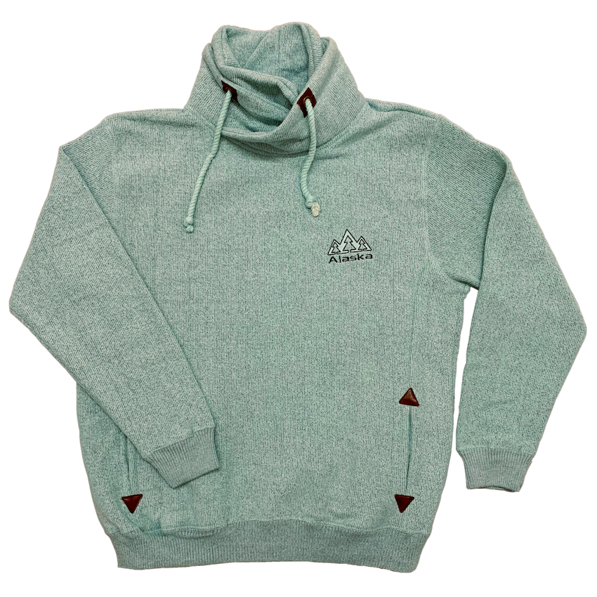 Alaska Trees Cowl Neck Sweatshirt