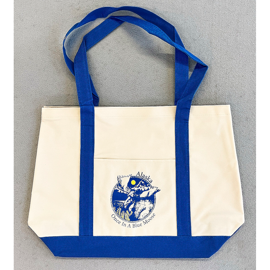 Once in a Blue Moose Logo Boat Bag