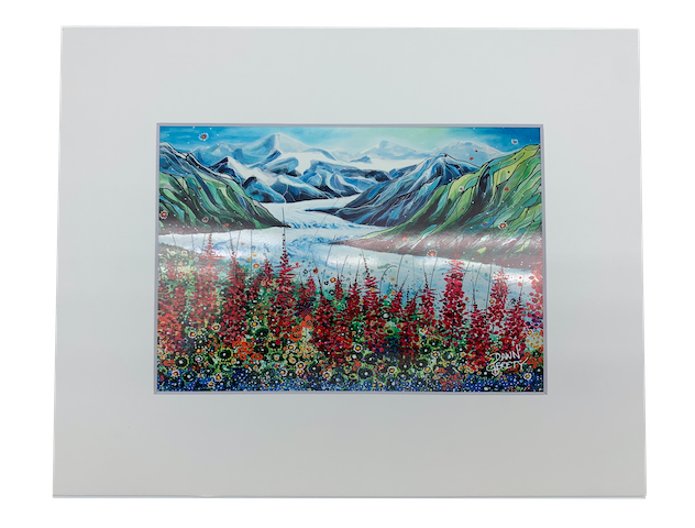 Glacier Valley Giclee Print 8"x10"