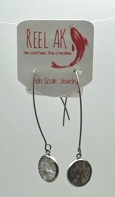 Salmon Scale Dangle Earrings