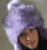 Lavender Faux Fur Bayka Trapper Hat