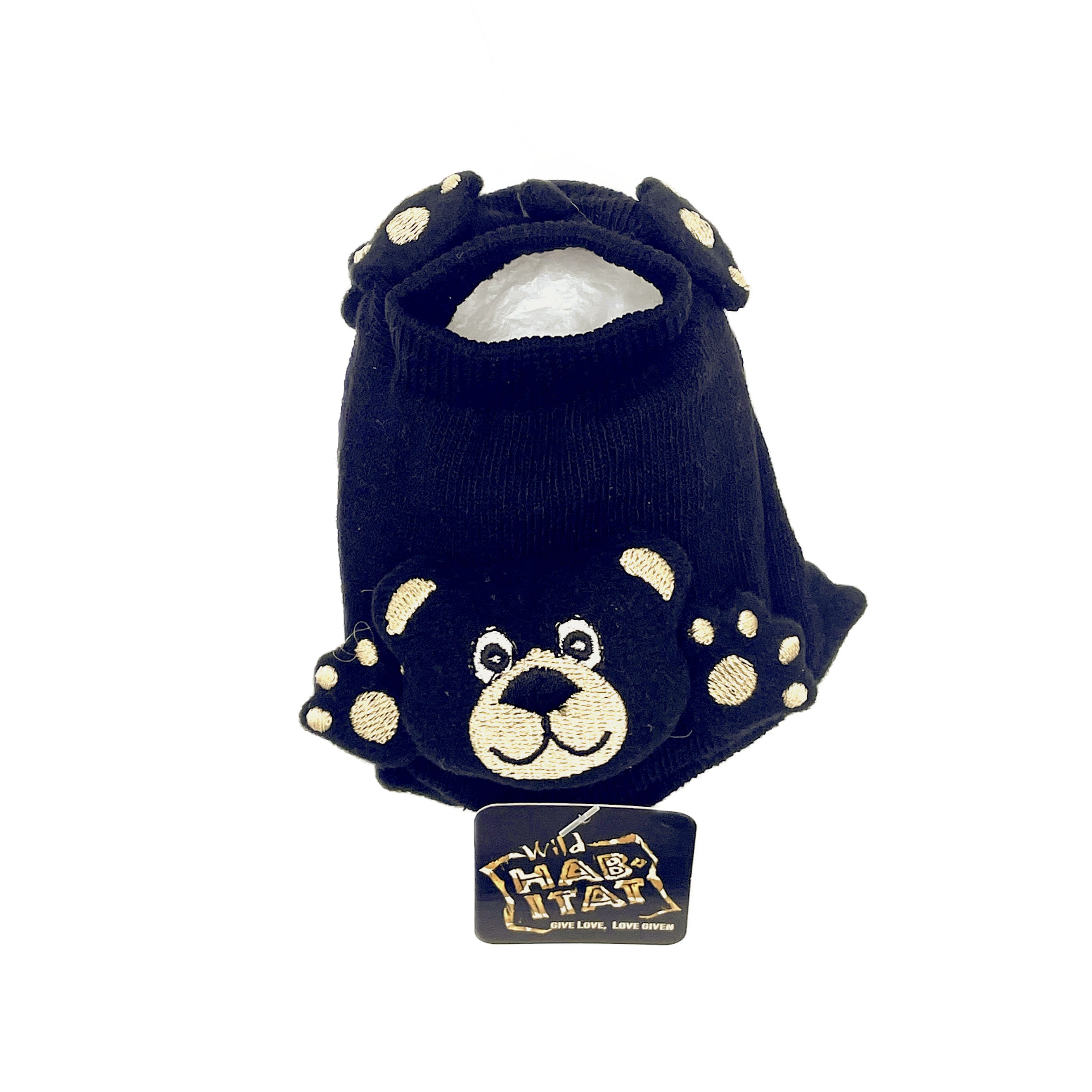 Black Bear Baby Booties
