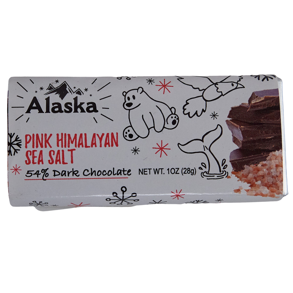 Pink Himalayan Sea Salt Alaska Dark Chocolate Bite