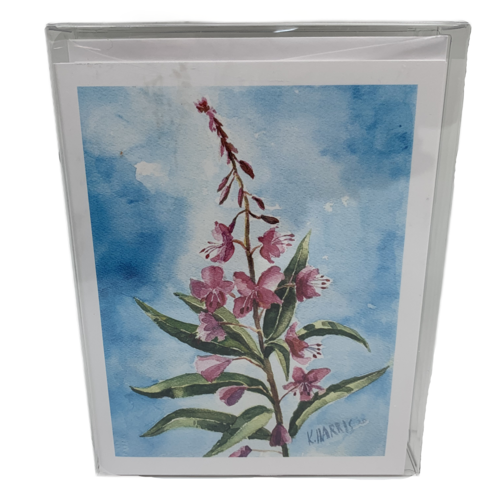 Fireweed and Forget-Me-Not Watercolor Card Set