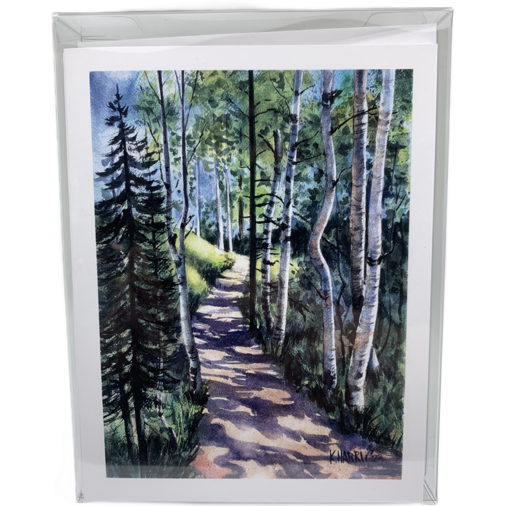 Birch Trees Watercolor Card Set