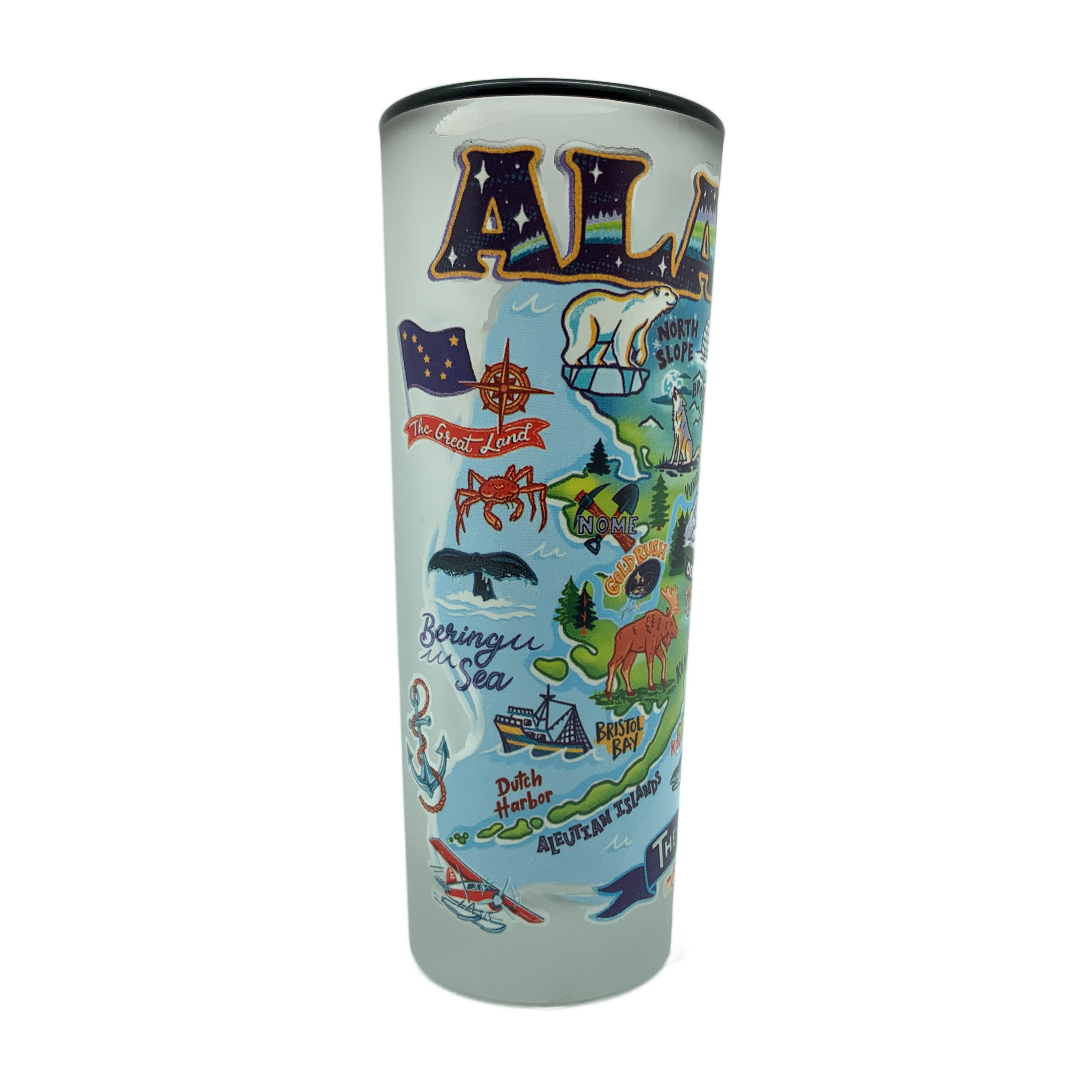 Alaska Icon Map Shooter Shot Glass