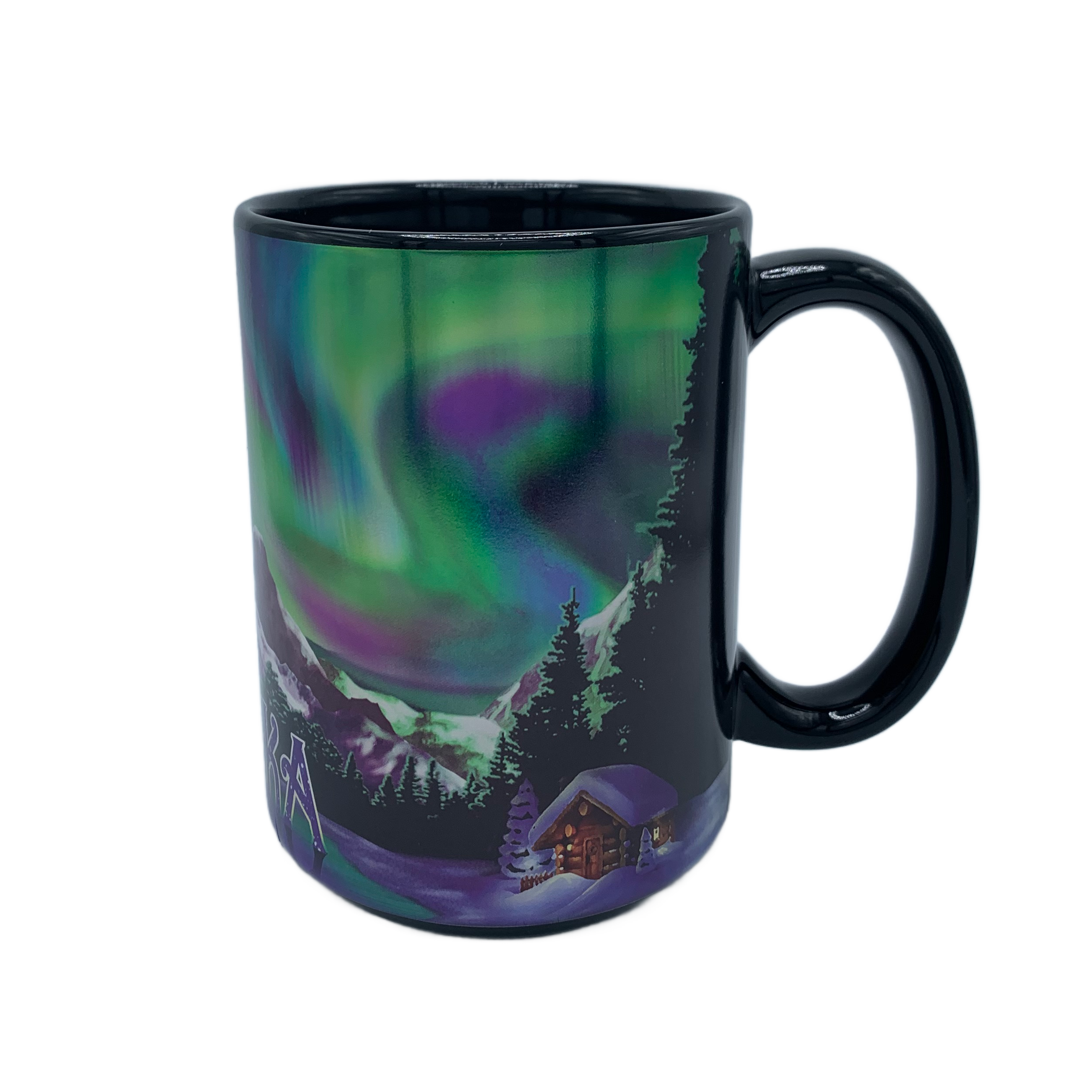 Northern Lights Alaska Mug 14 oz