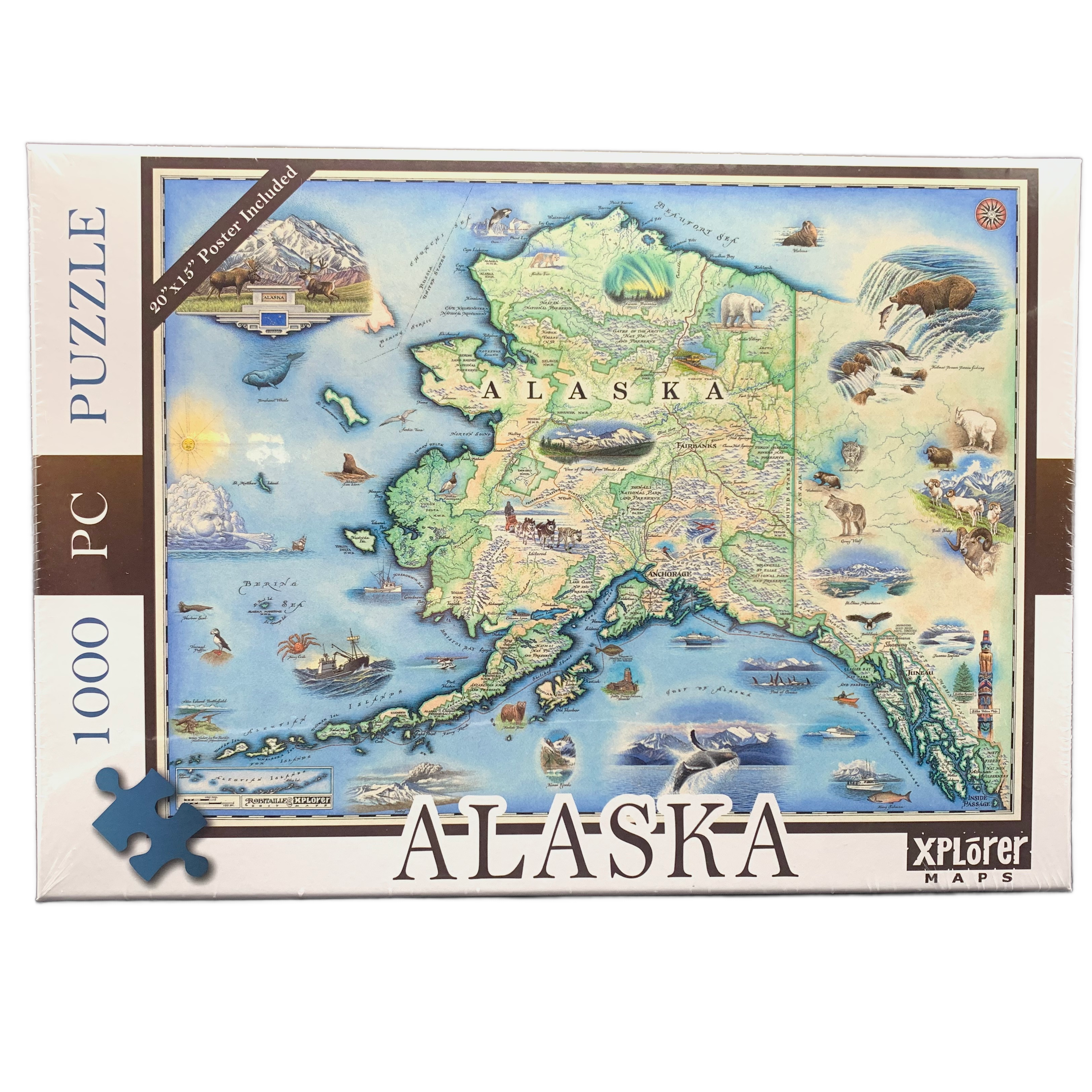 Alaska Hand Drawn Jigsaw Puzzle