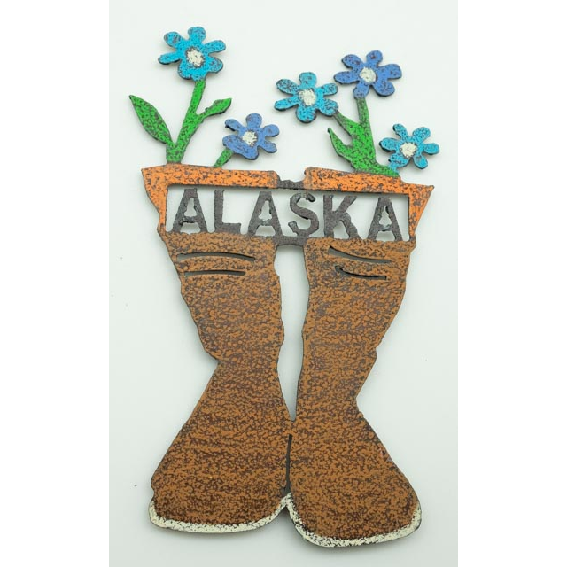 Xtratuf Boots Floral Metal Magnet