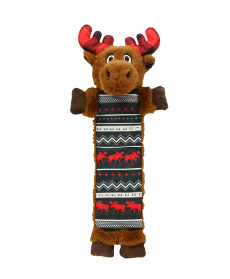 Moose Fair Isle Squeaky Dog Toy