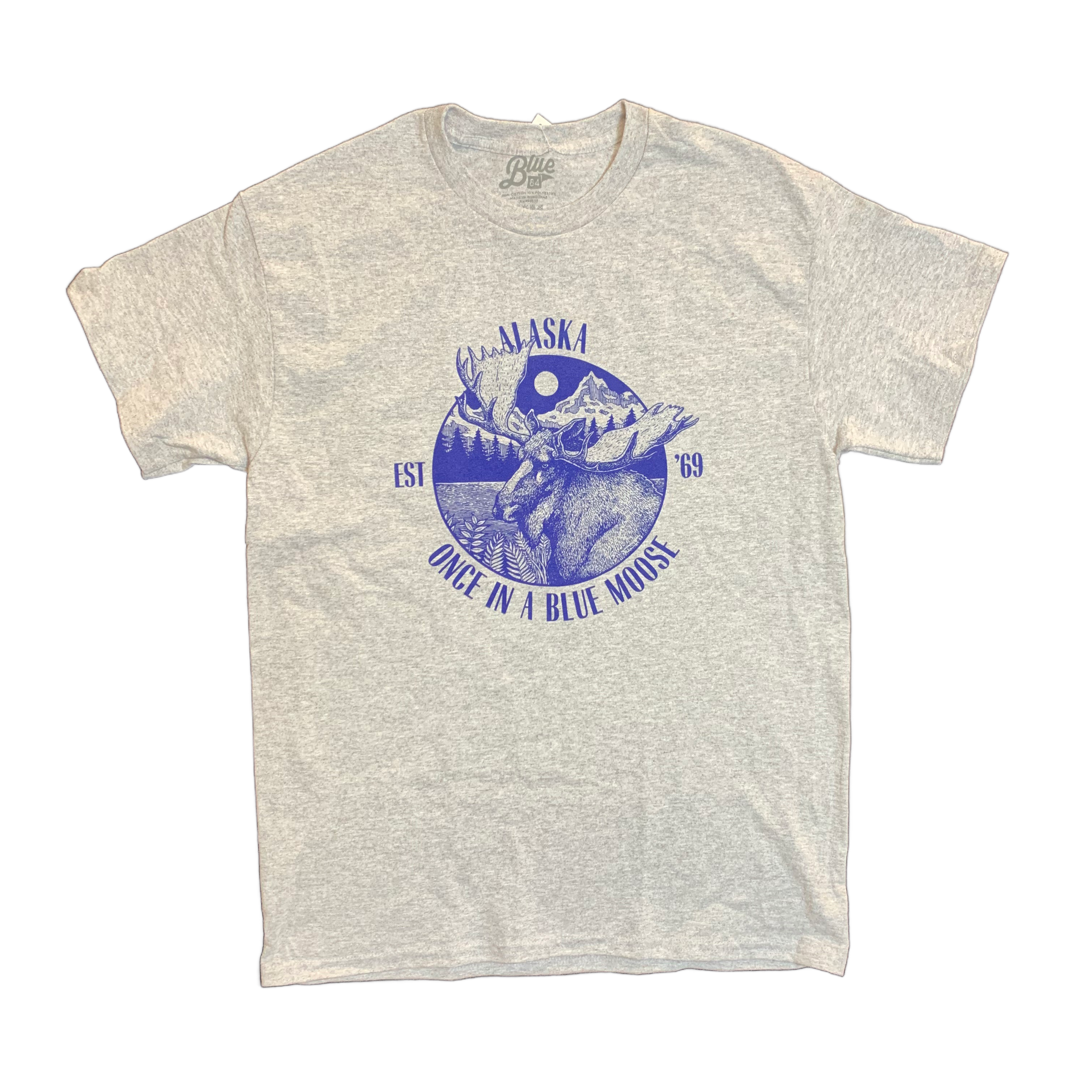 Once in a Blue Moose Alaska Logo T-shirt