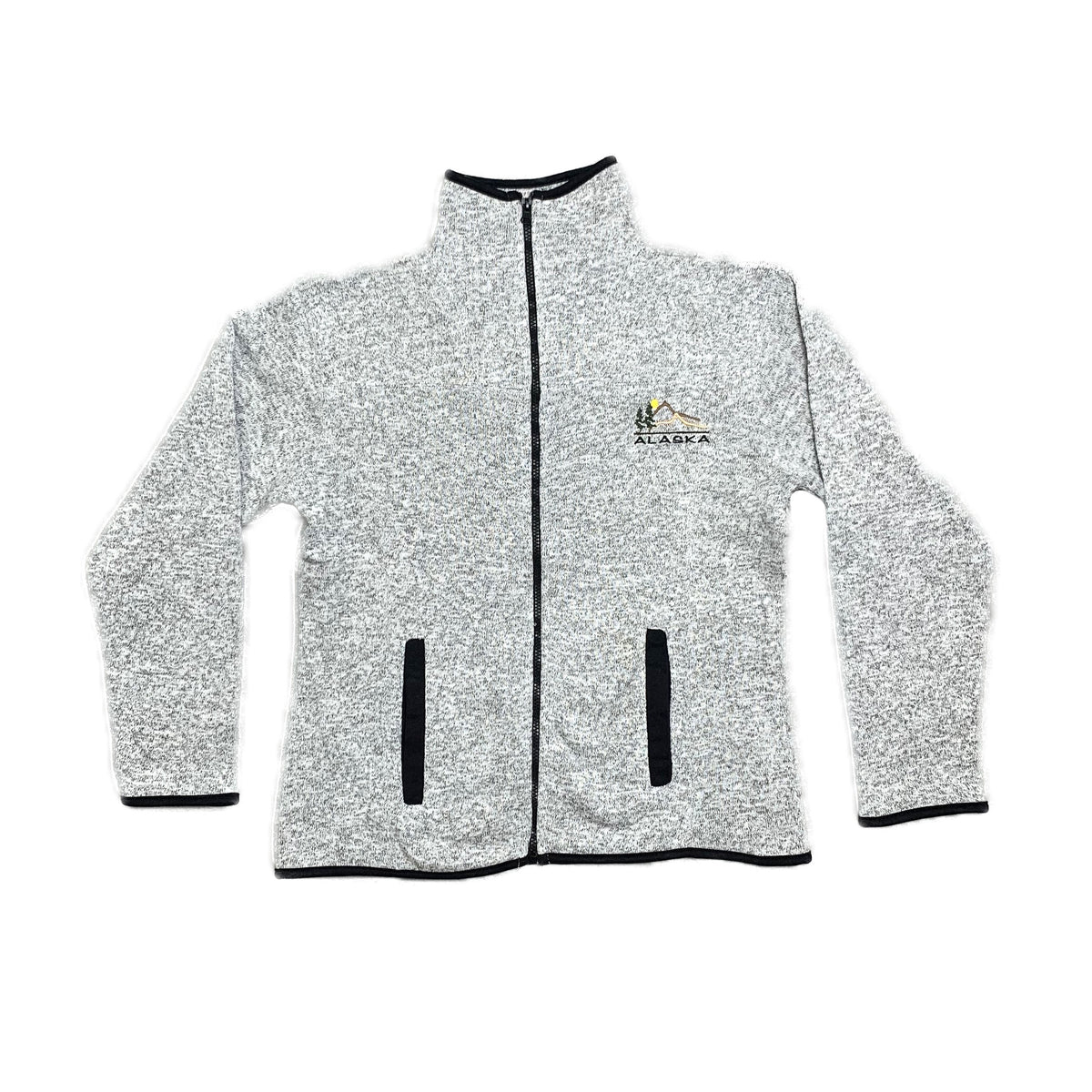 Salt & Pepper Mountain Embroidered Alaska Knit Jacket