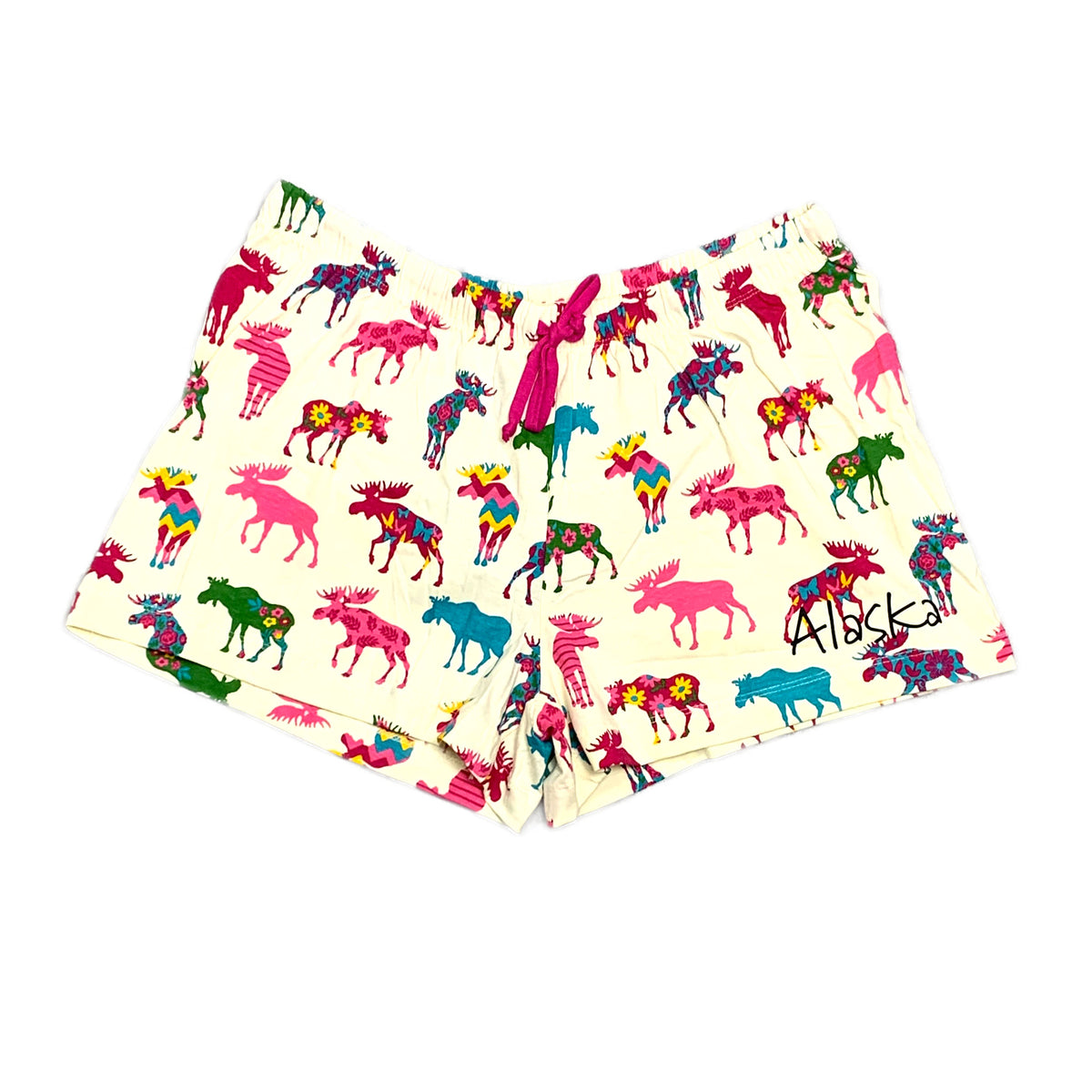 Multi Patterned Moose Alaska Sleep Shorts